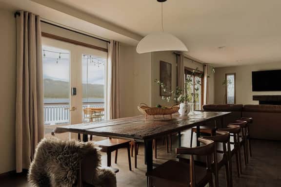 Lakefront Luxe Lodge w/Dock & Hot Tub near Village
